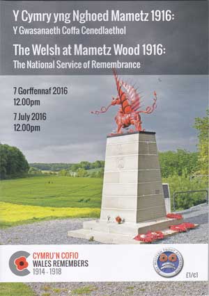 Mametz Wood, Somme Commemoration, Lt-Gen Jonathon Riley